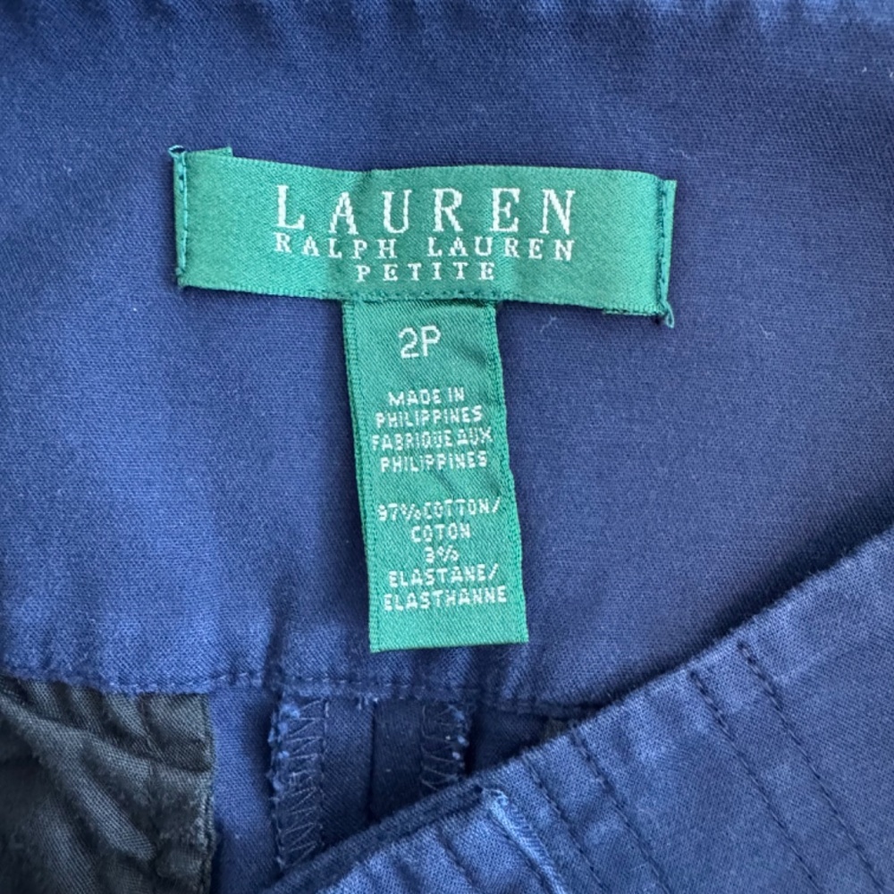 Ralph Lauren Women's 2P Navy Sailor Pant - Picture 3 of 12